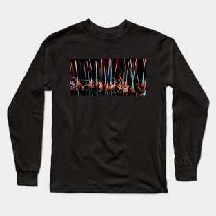 Neon Forest - Glass Sculpture with Neon Lights Long Sleeve T-Shirt